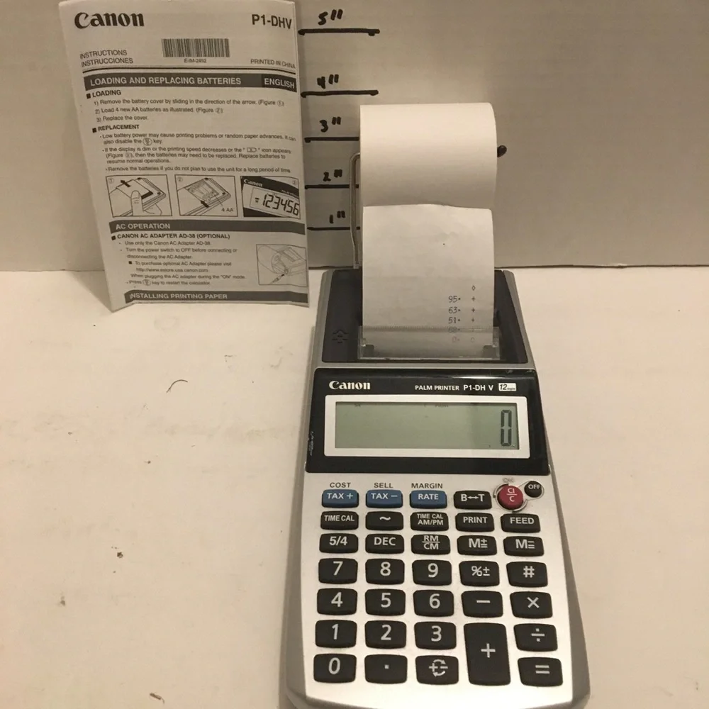 Canon palm printer calculator P1-DH V